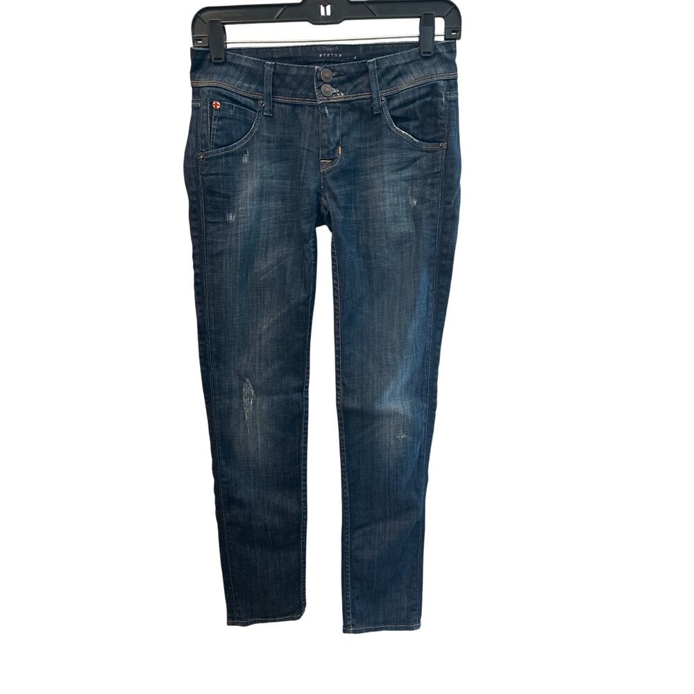 ⭐️ Women’s Hudson Dark Low Rise Skinny Jeans Size 25X30